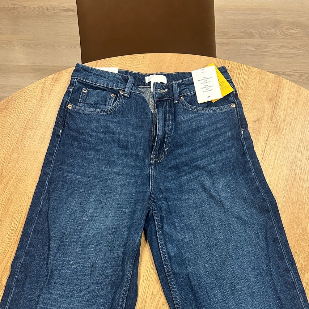 H&M High Waist Blue Jeans